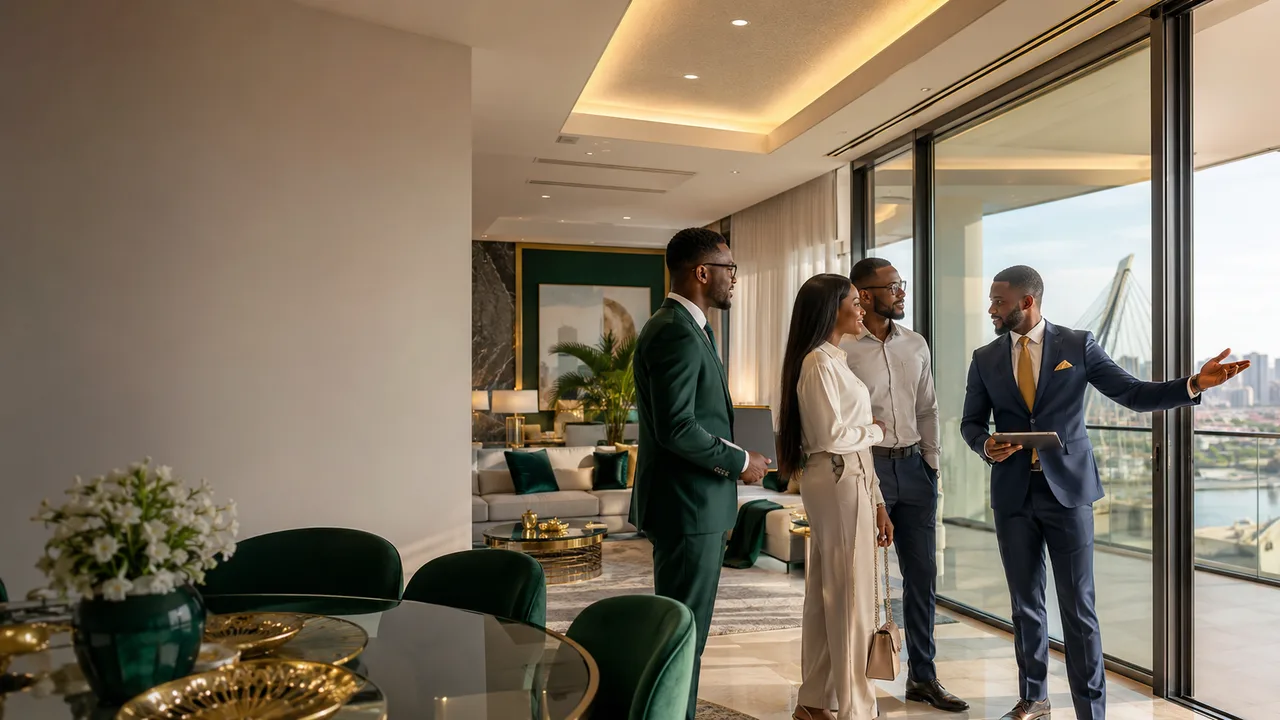 Visite conseil d’un bien immobilier premium avec des professionnels africains